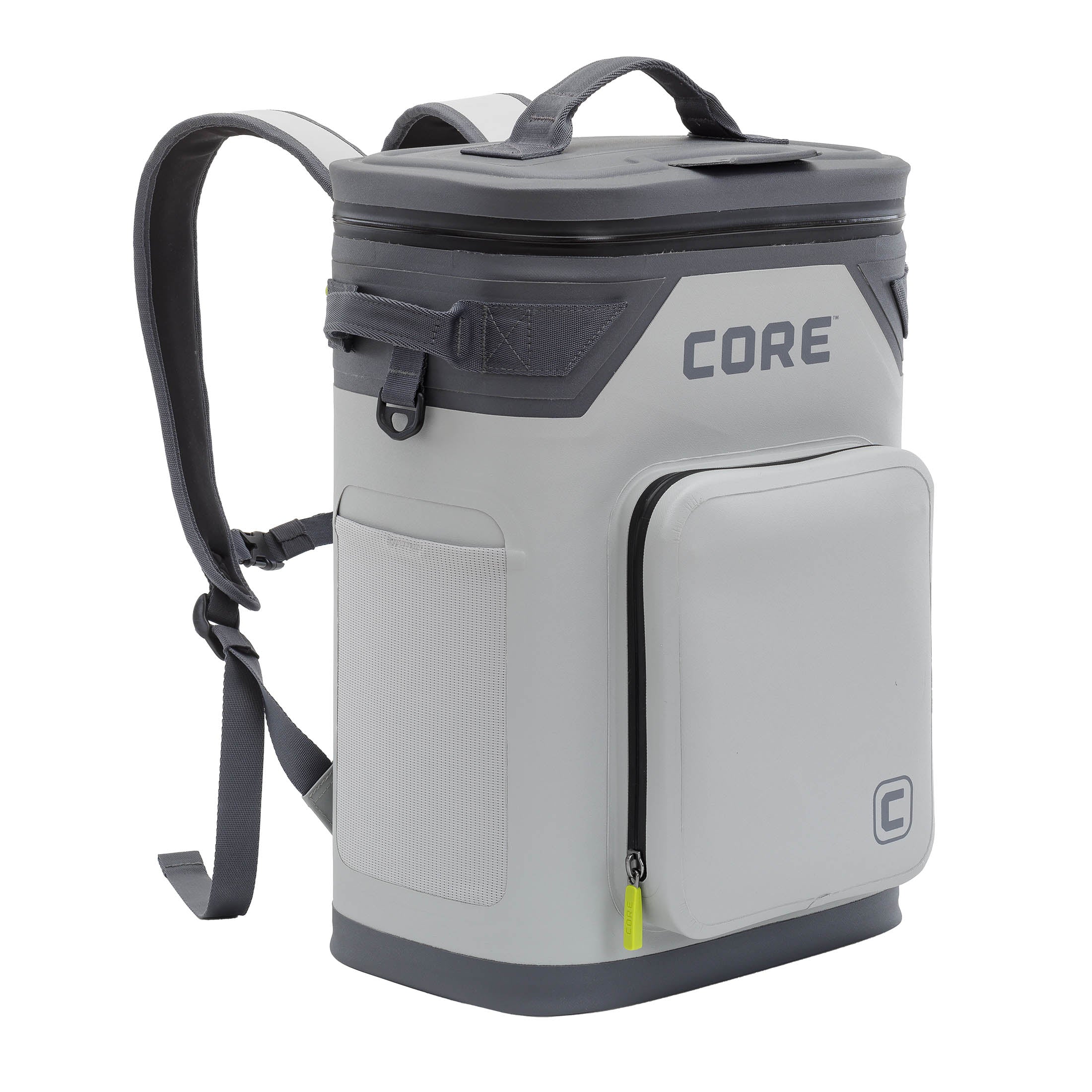 Core CLIMAKEEP Magnetic 24 Can Backpack Soft Cooler Gray