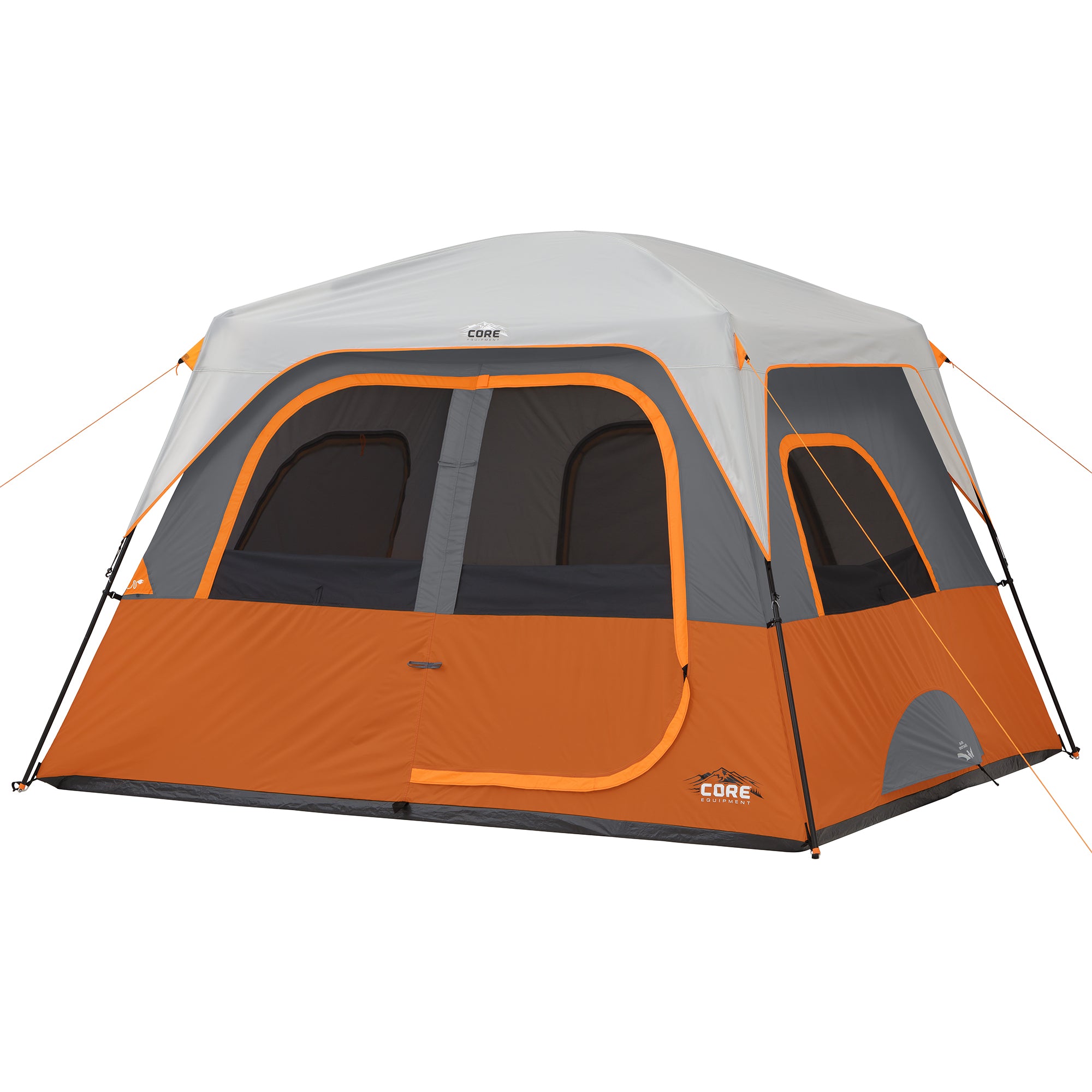 Core Equipment 6-Person Straight Wall Cabin Tent with Screen Room