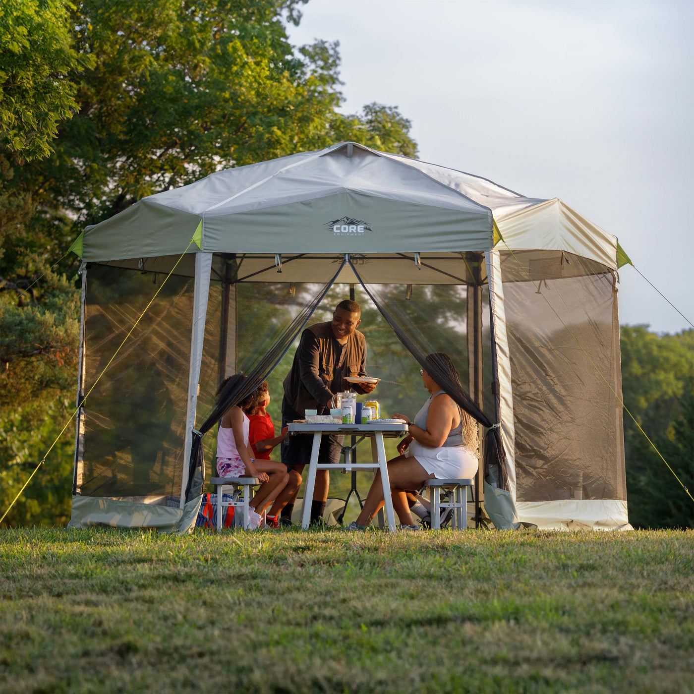 11.5' x 10' Center Push Eaved Instant Canopy