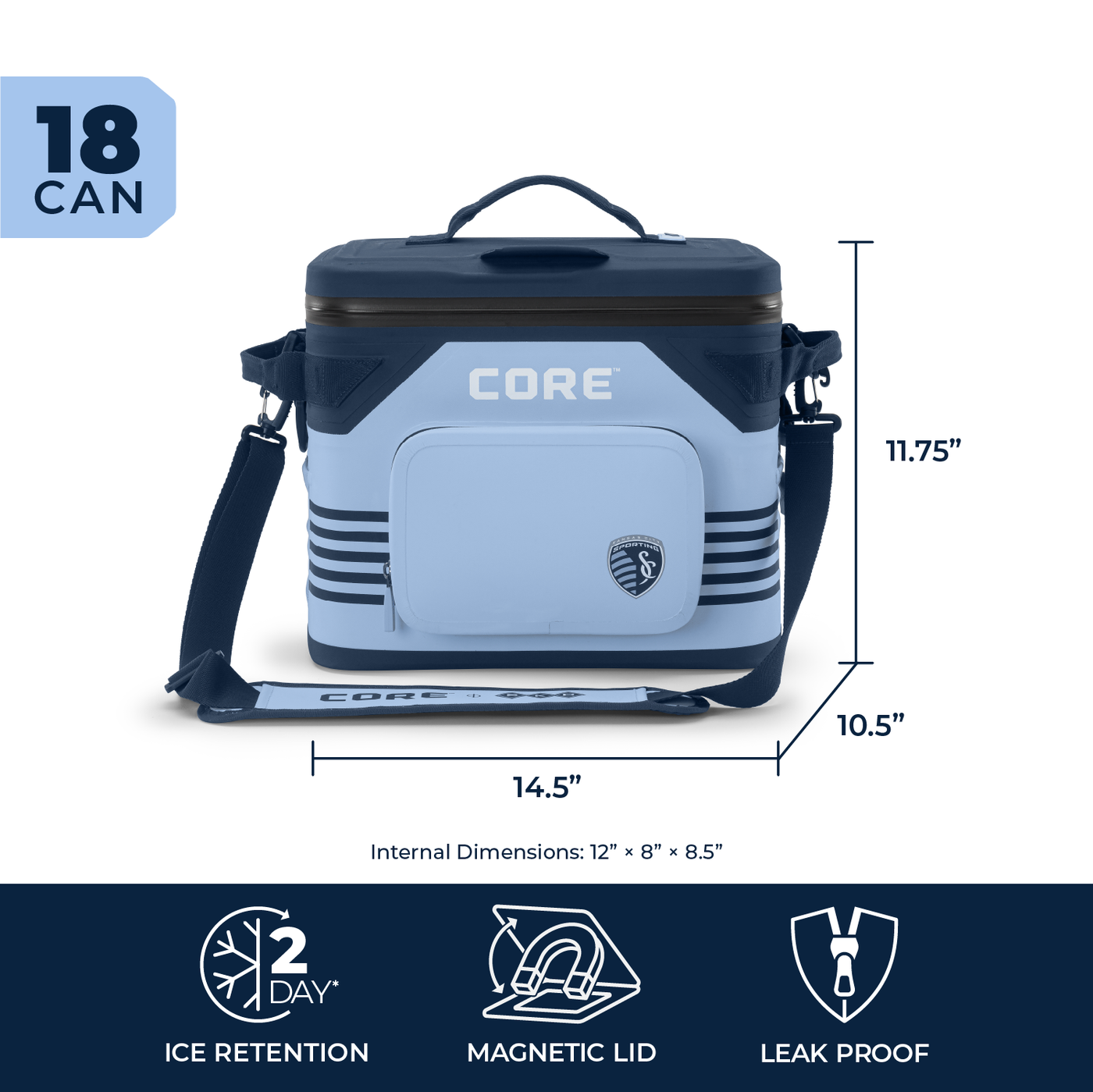 CLIMAKEEP Magnetic 18 Can Soft Cooler