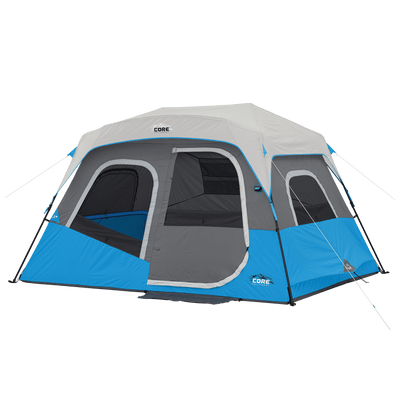 6 Person Lighted Instant Cabin Tent 11’ x 9’