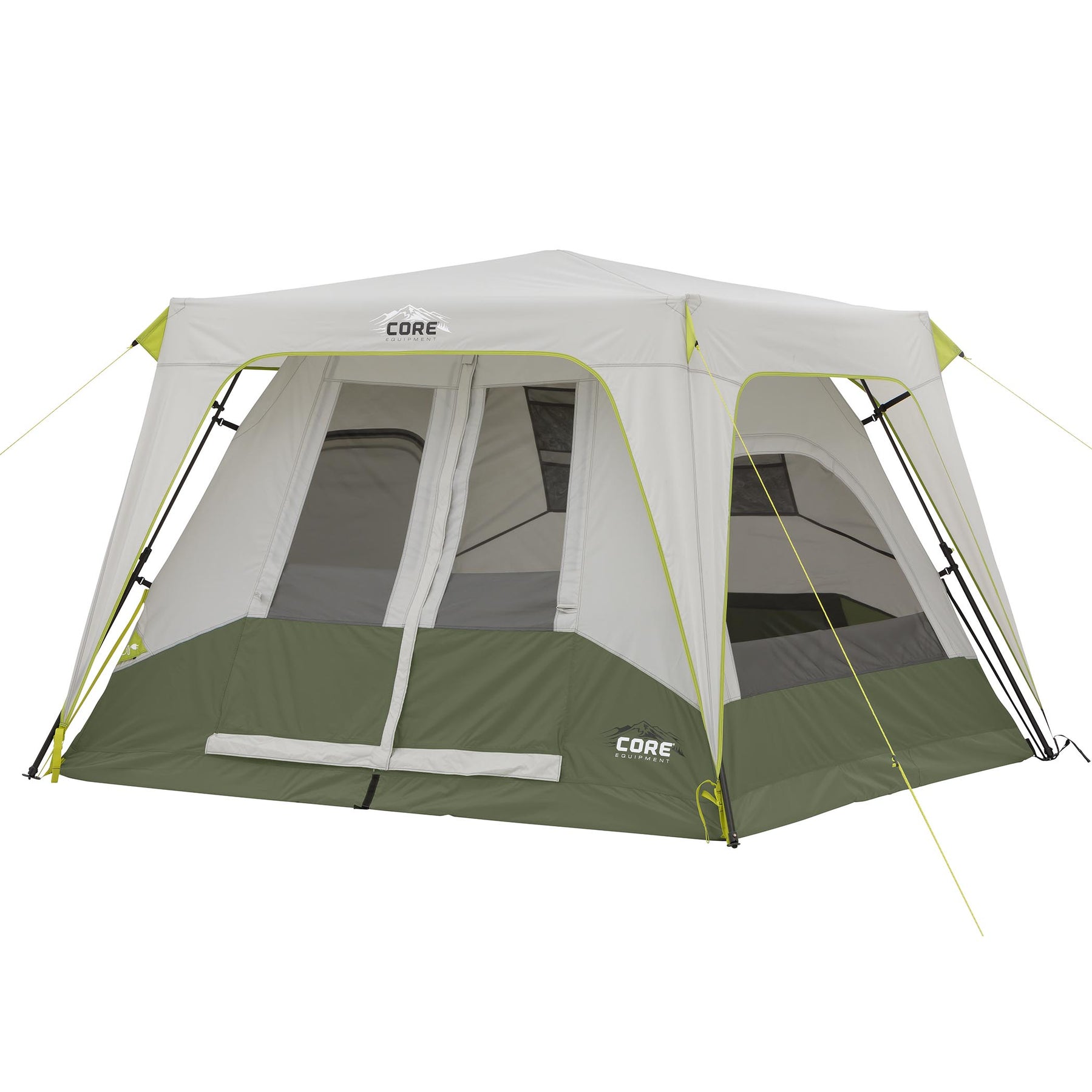 Core Equipment 4 Person Straight Wall Cabin Tent, Tents, Sports &  Outdoors