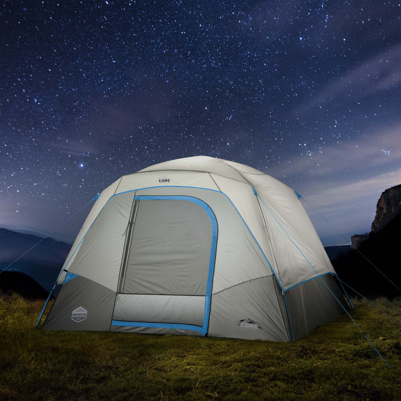 6 Person Lighted Dome Tent 10' x 9'