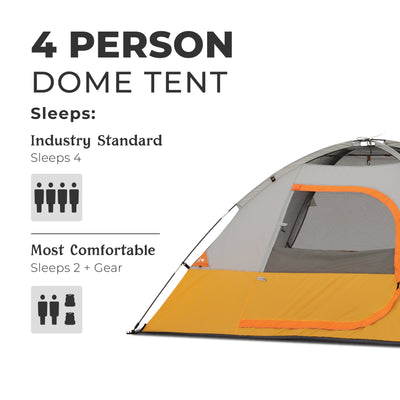 4 Person Dome Tent 8' x 7'