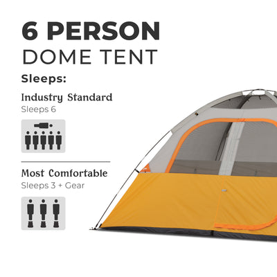 6 Person Dome Tent 10' x 9'