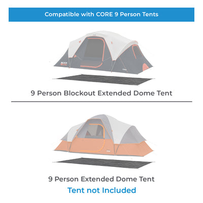 Footprint for 9 Person Extended Dome Tent