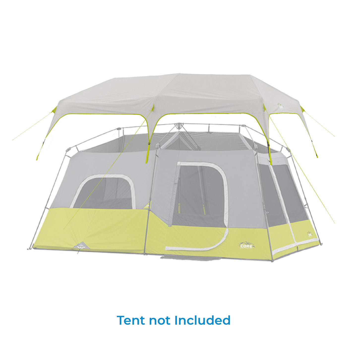 CORE 9 Person Instant Cabin Tent with Full Rainfly 14' x 9' –