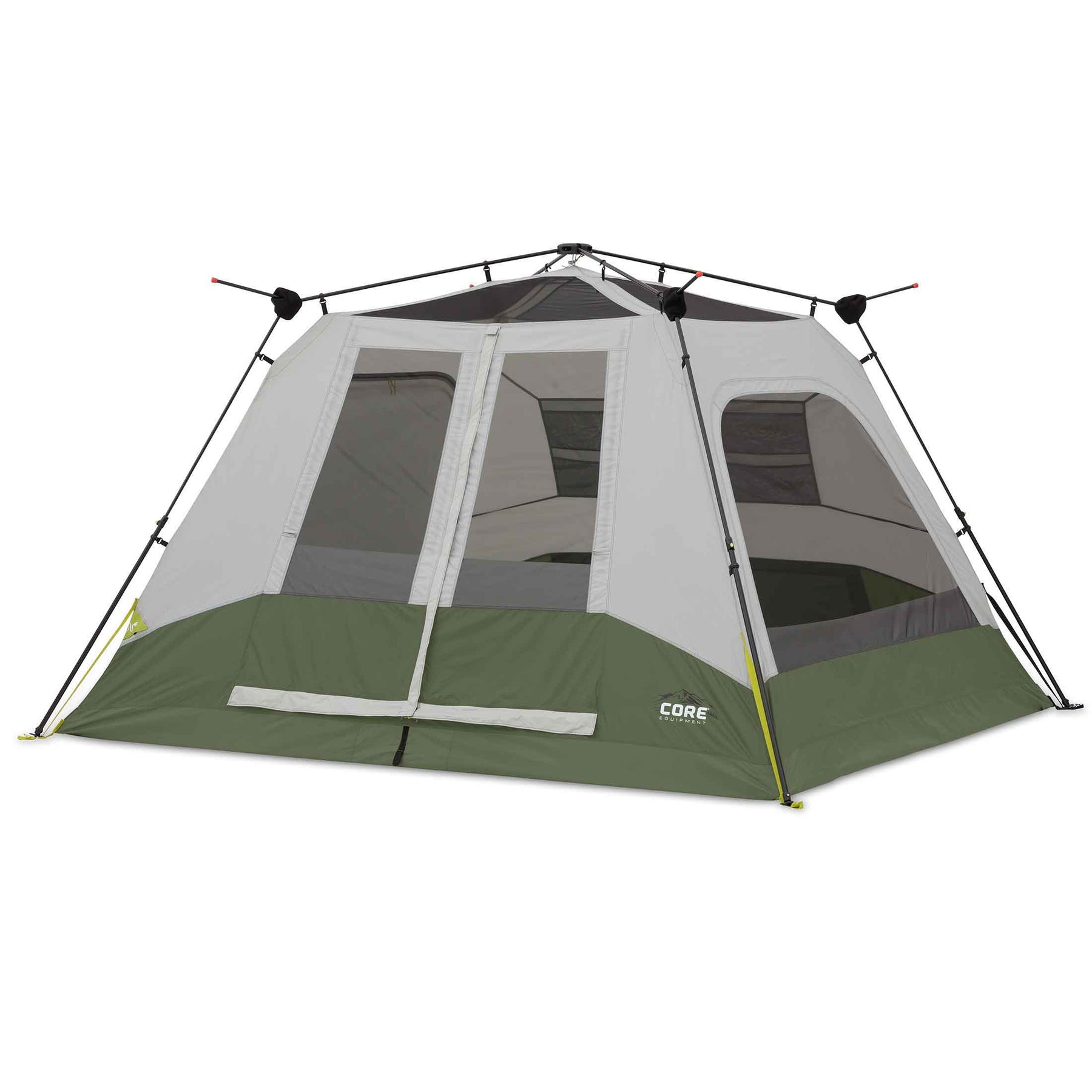CORE® Equipment 6 Person with Screen Room Straight Wall Cabin Tent