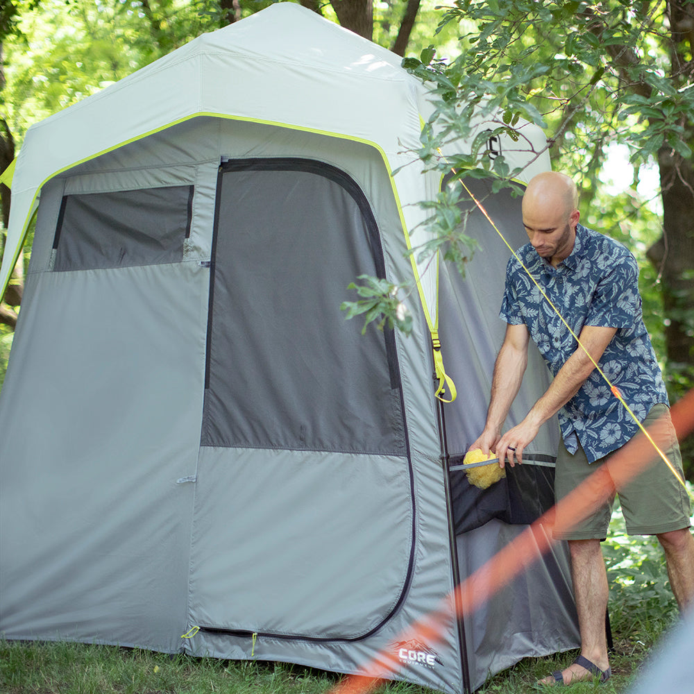 7 x 3.5 Two Room Instant Shower Tent Core Equipment